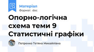 Опорно-логічна схема теми 9 Статистичні графіки