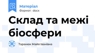 Склад та межі біосфери