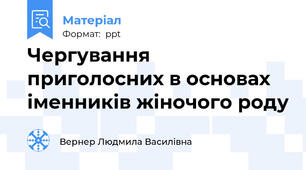 Чергування приголосних в основах іменників жіночого роду