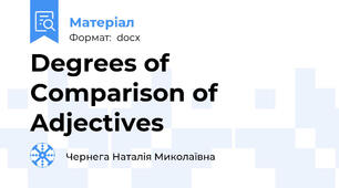 Degrees of Comparison of Adjectives