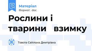 Рослини і тварини   взимку