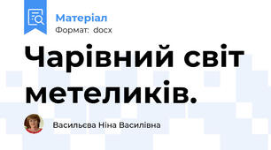 Чарівний світ метеликів.