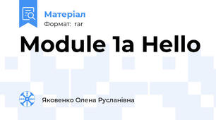 Module 1a Hello