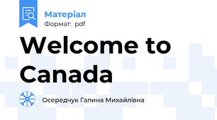Welcome to Canada