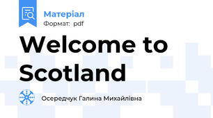 Welcome to Scotland