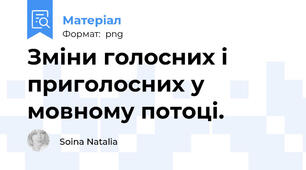 Зміни голосних і приголосних у мовному потоці.