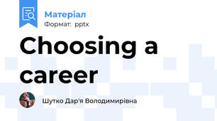 Choosing a career