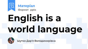 English is a world language