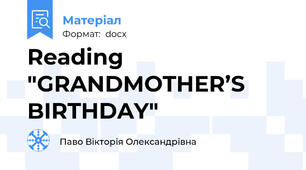 Reading "GRANDMOTHER’S BIRTHDAY"