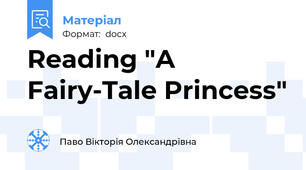 Reading "A Fairy-Tale Princess"