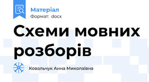 Схеми мовних розборів