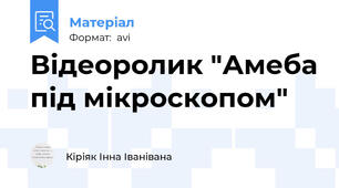 Відеоролик "Амеба під мікроскопом"