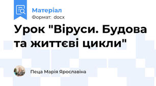 Урок "Віруси. Будова та життєві цикли"
