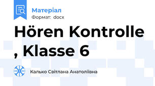 Hören Kontrolle , Klasse 6