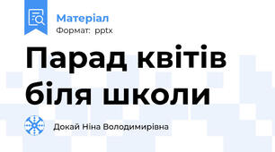Парад квітів біля школи