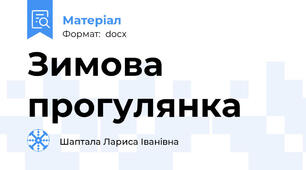 Зимова прогулянка