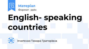 English- speaking countries