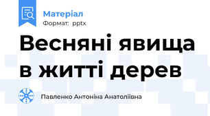 Весняні явища в житті дерев