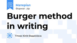 Burger method in writing