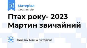 Птах року- 2023 Мартин звичайний