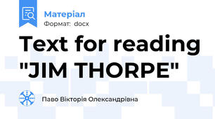 Text for reading "JIM THORPE"