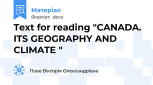 Text for reading "CANADA. ITS GEOGRAPHY AND CLIMATE "