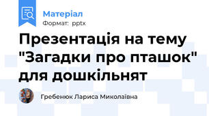 Презентація на тему "Загадки про пташок" для дошкільнят