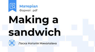 Making a sandwich