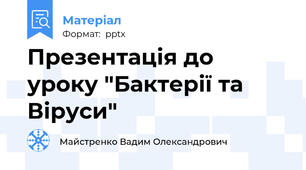 Презентація до уроку "Бактерії та Віруси"
