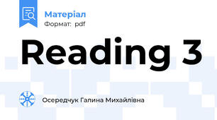 Reading 3