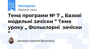 Тема програми № 7 „ Базові модельні зачіски ” Тема уроку „ Фольклорні  зачіски ”