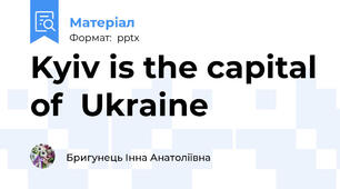 Kyiv is the capital of  Ukraine