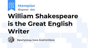 William Shakespeare is the Great English Writer