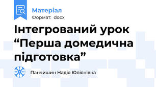 Інтегрований урок “Перша домедична підготовка”