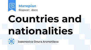 Countries and nationalities
