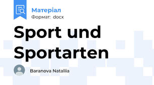 Sport und Sportarten