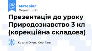 Презентація до уроку Природознавство 3 кл (корекційна складова)