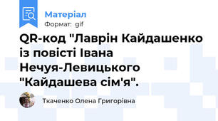 QR-код "Лаврін Кайдашенко із повісті Івана Нечуя-Левицького "Кайдашева сім'я".