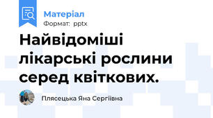 Найвідоміші лікарські рослини серед квіткових.