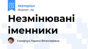 Незмінювані іменники