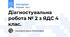 Діагностувальна робота № 2 з ЯДС 4 клас.
