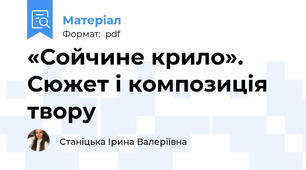 «Сойчине крило». Сюжет і композиція твору