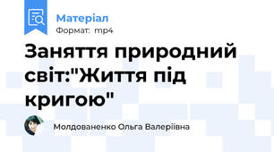 Заняття природний світ:"Життя під кригою"