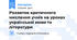 Розвиток критичного мислення учнів на уроках української мови та літератури