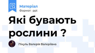 Які бувають рослини ?