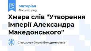 Хмара слів "Утворення імперії Александра Македонського"