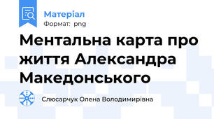 Ментальна карта про життя Александра Македонського