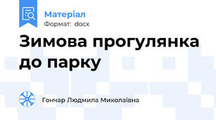 Зимова прогулянка до парку