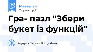 Гра- пазл "Збери букет із функцій"