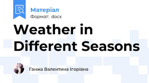 Weather in Different Seasons